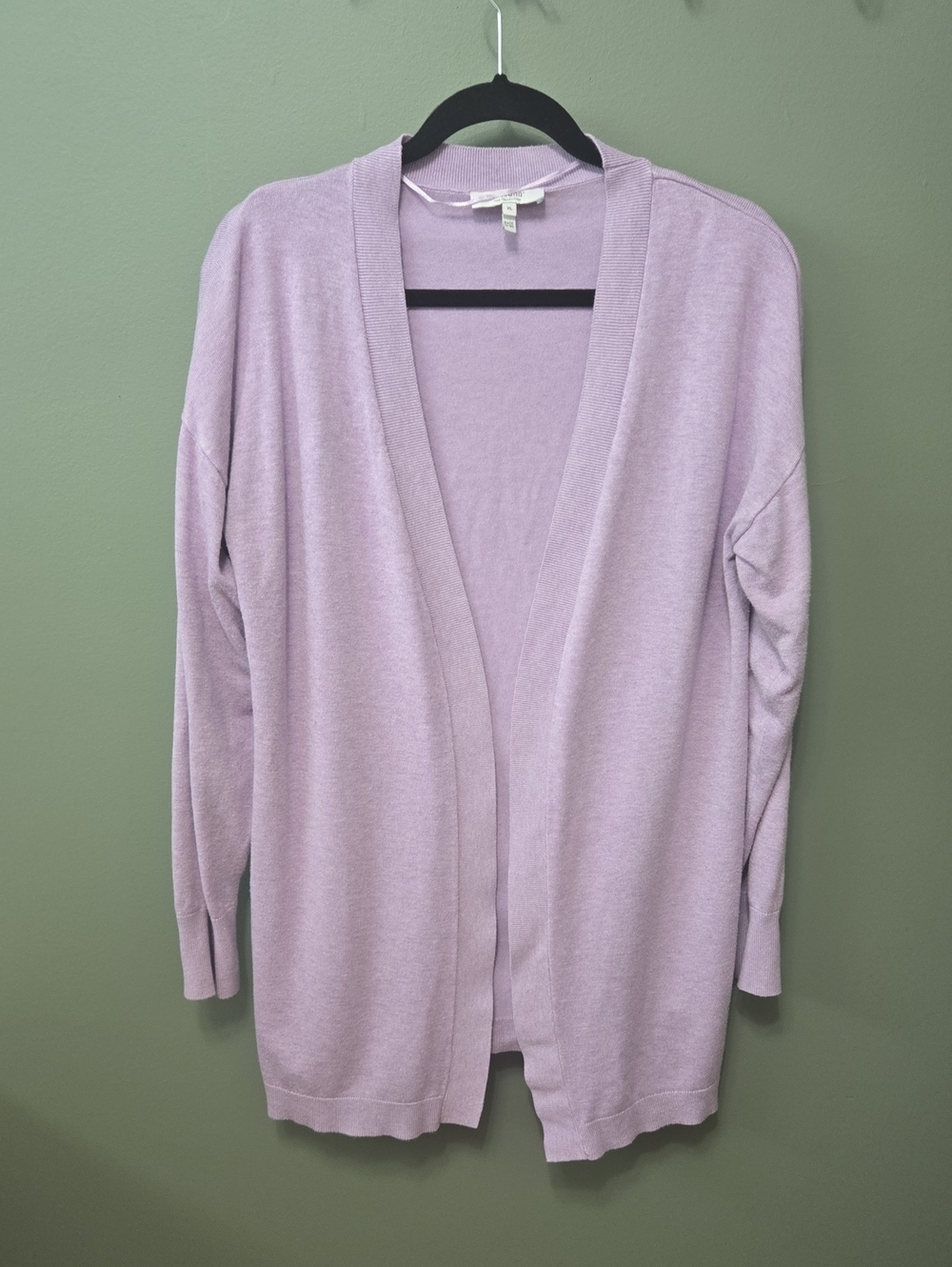 B. Young Light Purple Open-Front Women’s Cardigan Sz XL